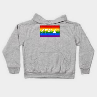 QeH'a' - Wrath (Pride Flag) Kids Hoodie